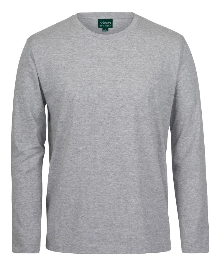 L/S NON CUFF TEE - 13% MARLE