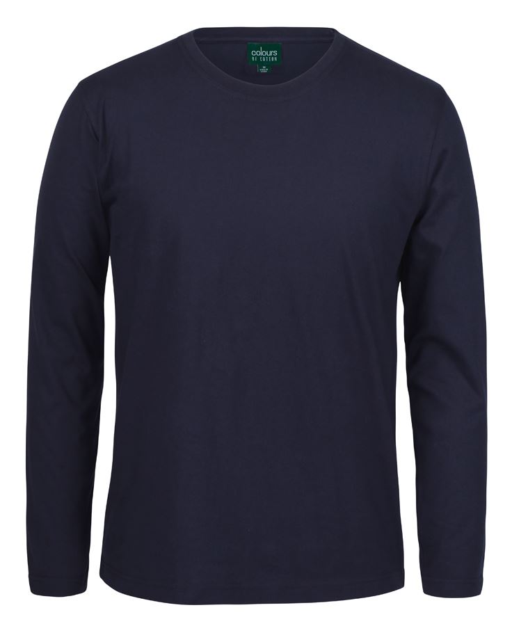 L/S NON CUFF TEE - NAVY