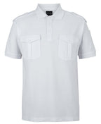 S/S 250 EPAULETTE POLO - WHITE