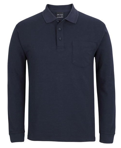210 L/S POCKET POLO - NAVY