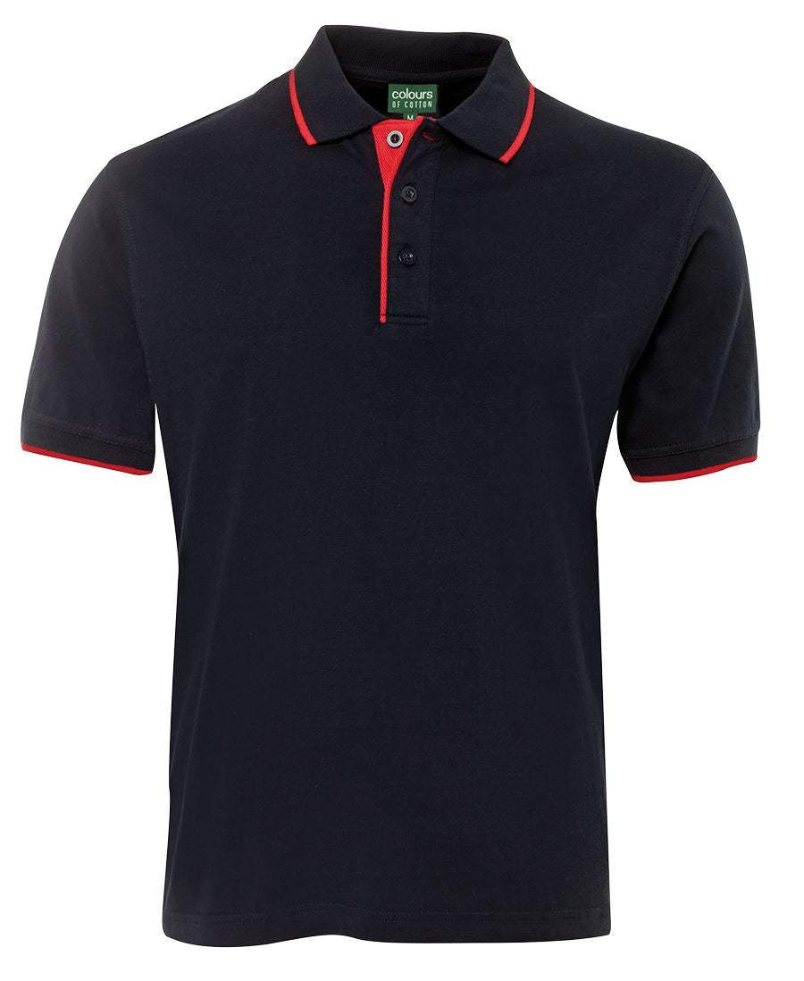 TIPPING POLO - NAVY/RED
