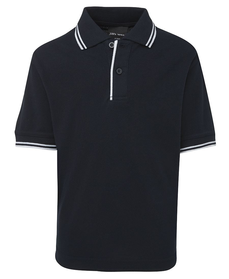 KIDS CONTRAST POLO - NAVY/WHITE