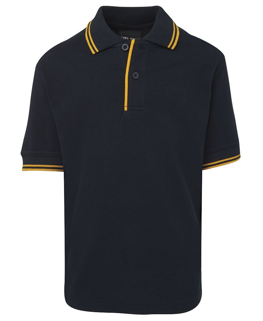 KIDS CONTRAST POLO - NAVY/GOLD