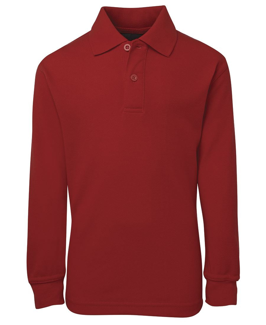 KIDS L/S 210 POLO - RED