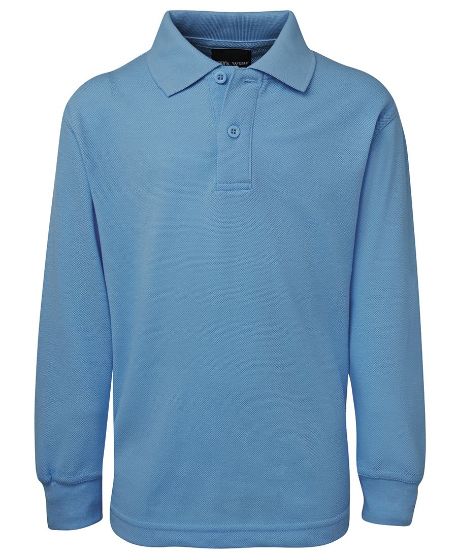 KIDS L/S 210 POLO - LT BLUE