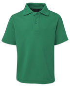 KIDS S/S 210 POLO - KELLY GREEN