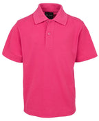 KIDS S/S 210 POLO - HOT PINK