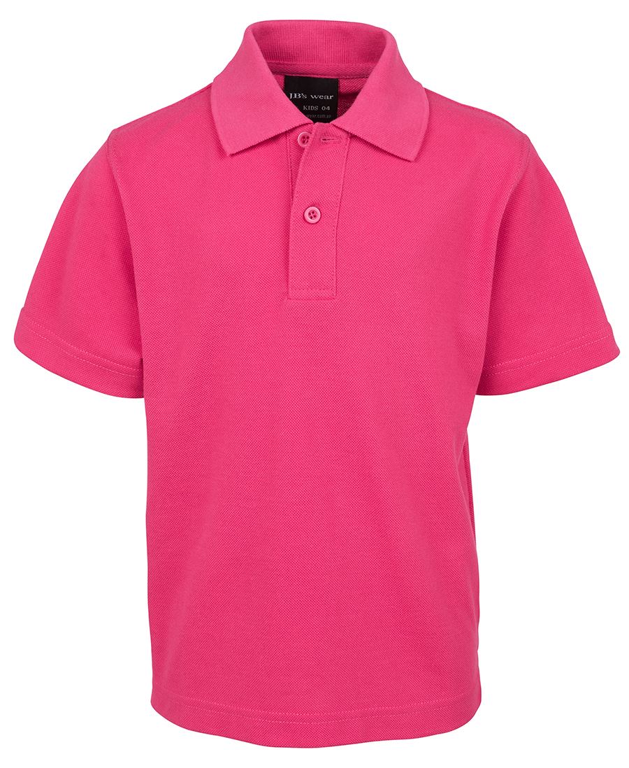 KIDS S/S 210 POLO - HOT PINK