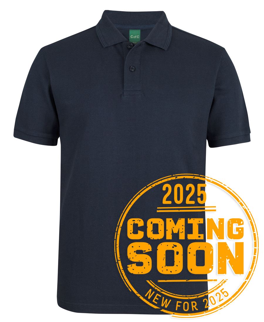 320G POPCORN COTTON POLO - NAVY