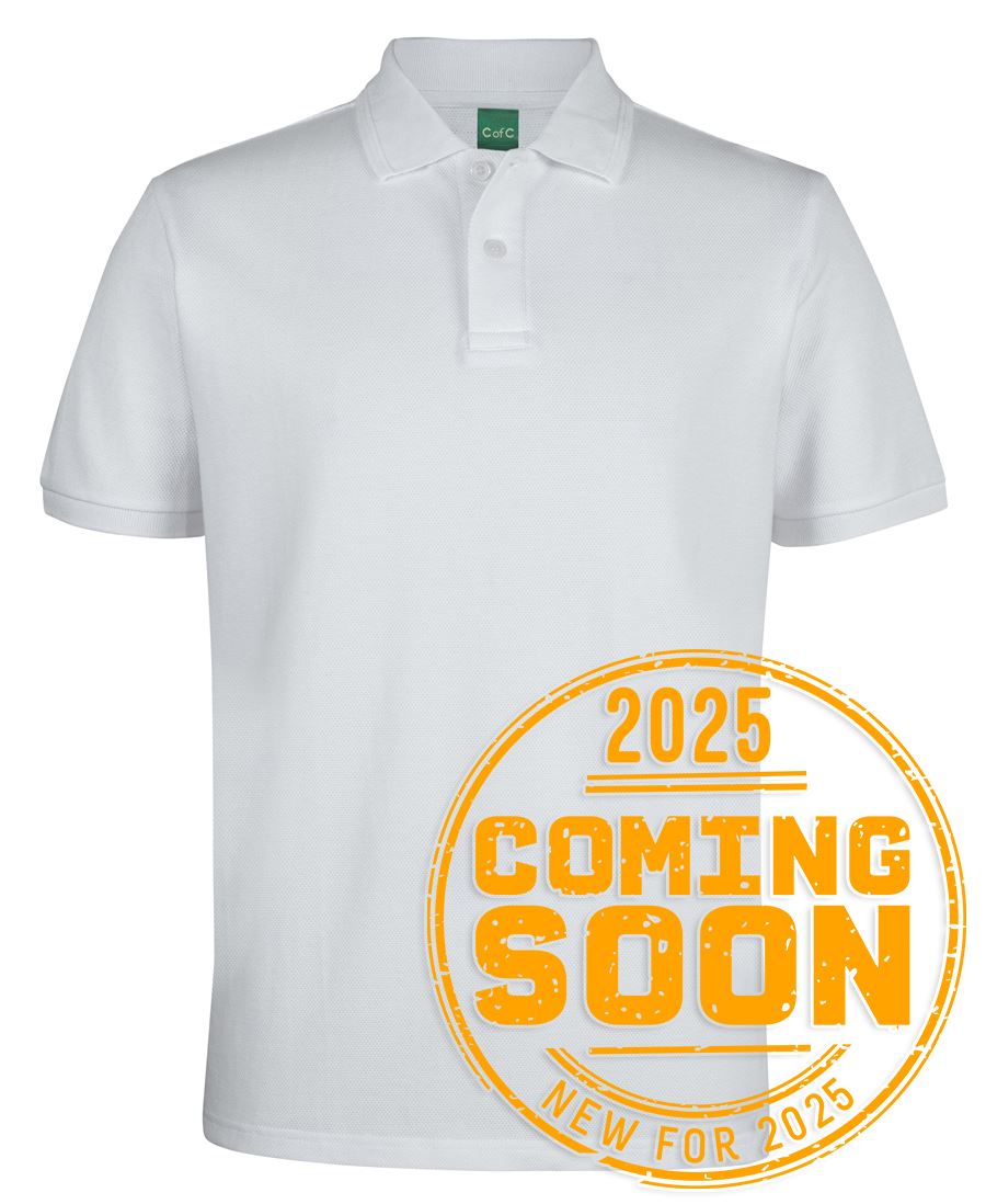 320G POPCORN COTTON POLO - WHITE