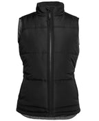 LADIES ADV PUFFER VEST - BLACK/GREY