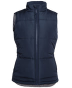 LADIES ADV PUFFER VEST - NAVY/GREY
