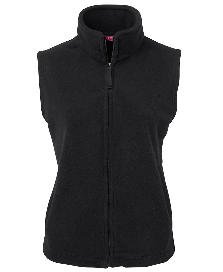 LADIES POLAR VEST - BLACK