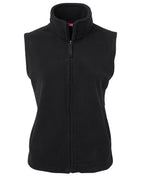 LADIES POLAR VEST - BLACK