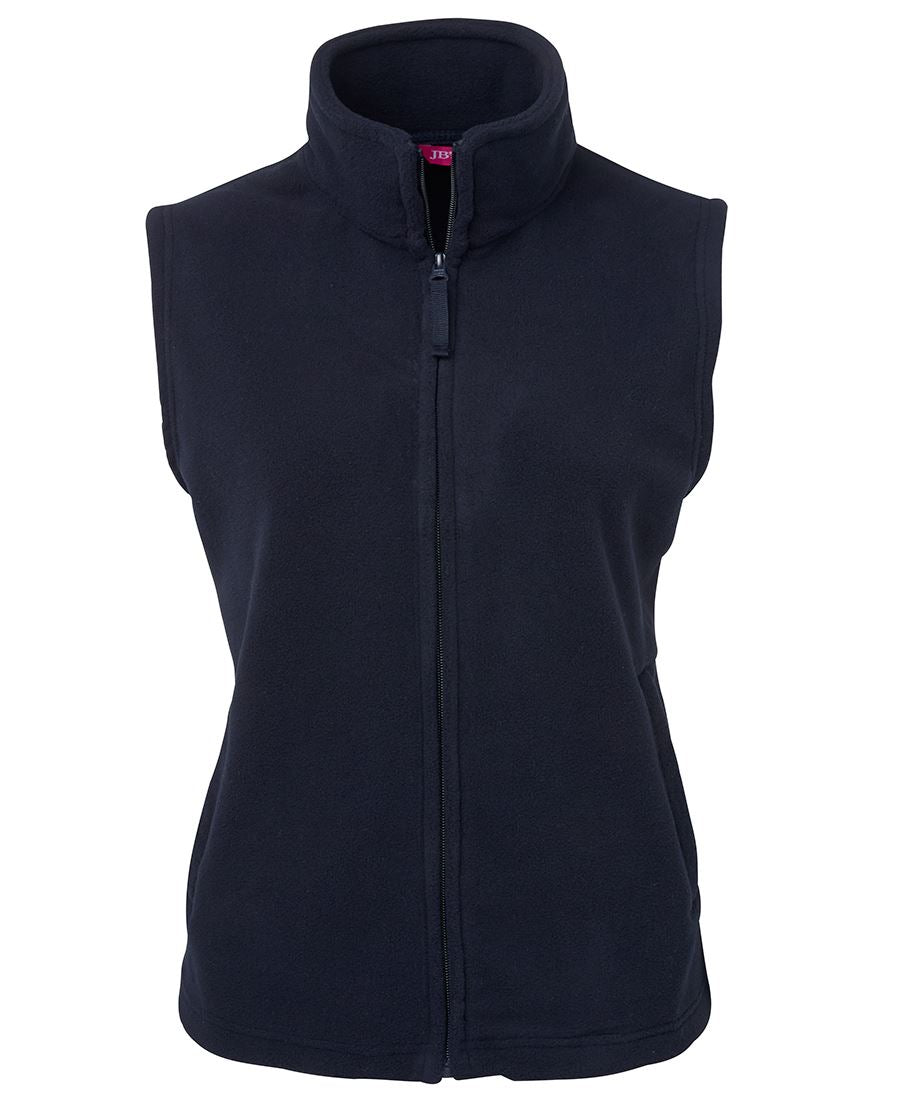 LADIES POLAR VEST - NAVY