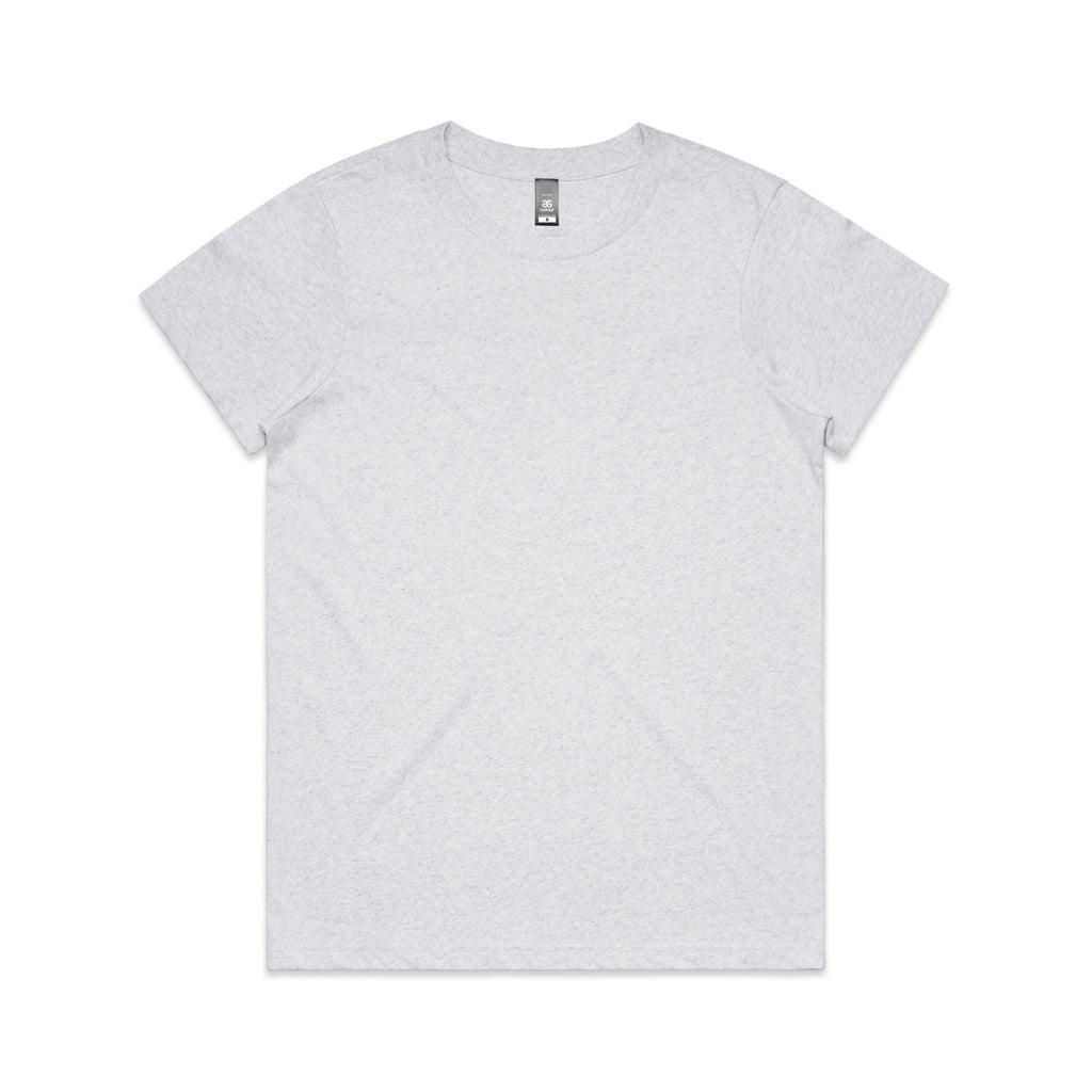 AS Colour Wo's Maple Marle Tee - White Marle - 2XL