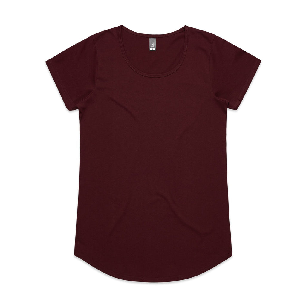 AS Colour Wo's Mali Tee - Burgundy - XL