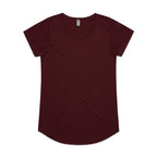 AS Colour Wo's Mali Tee - Burgundy - XL