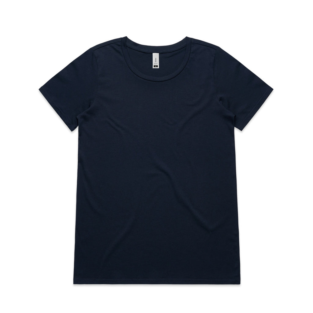 AS Colour Wo's Shallow Scoop Tee - Navy - XL