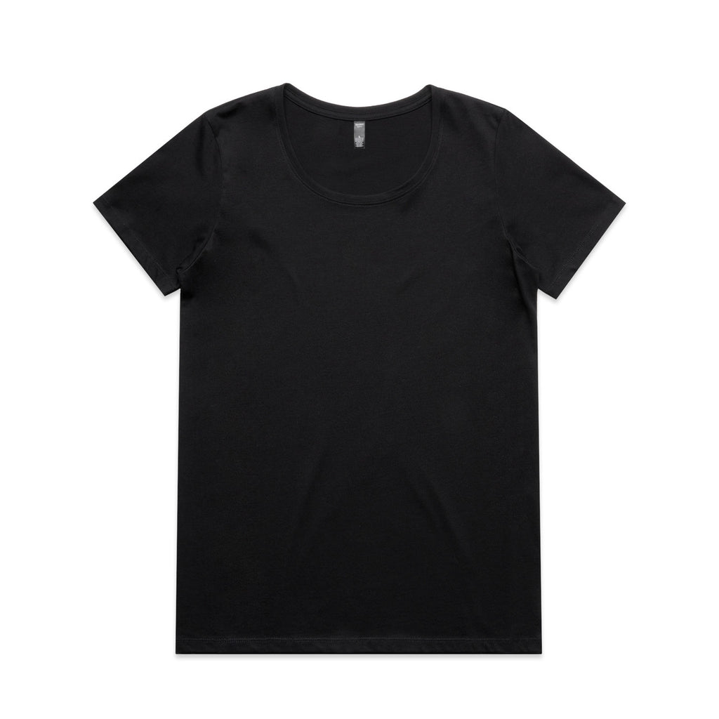AS Colour Wo's Maple Scoop Tee - Black - 2XL