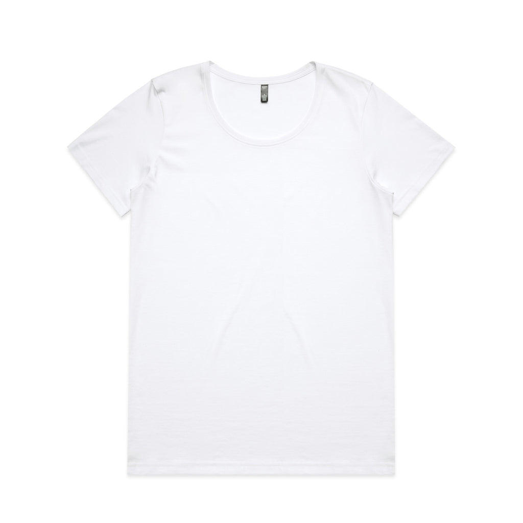 AS Colour Wo's Maple Scoop Tee - White - 2XL