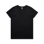 AS Colour Wo's Maple V Neck Tee - Black - 2XL
