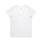 AS Colour Wo's Maple V Neck Tee - White - 2XL