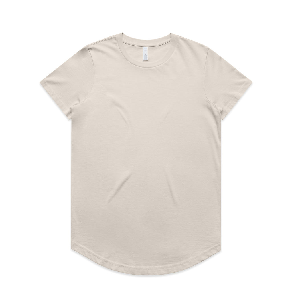 AS Colour Wo's Maple Curve Tee - Bone - 2XL