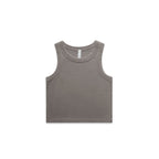 AS Colour Wo's Faded Organic Rib Crop Tank - Faded Grey - 2XL