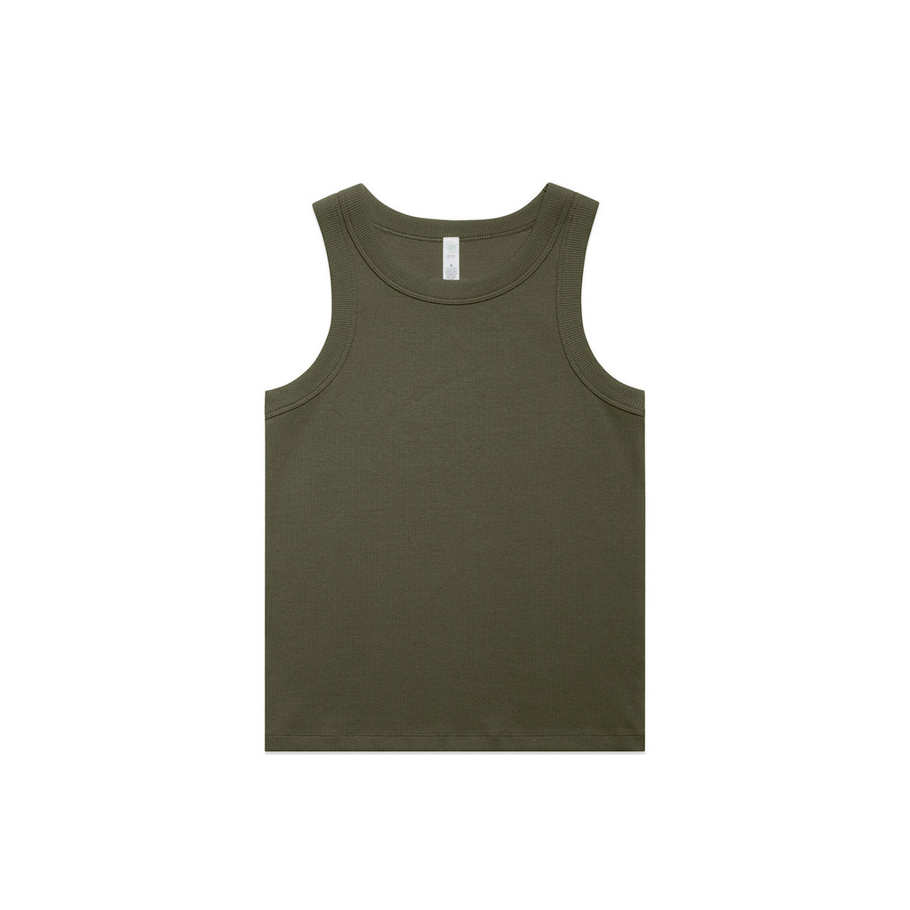 AS Colour Wo's Organic Rib Tank - Army - XL