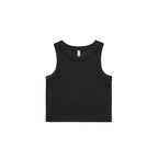 AS Colour Wo's Organic Rib Crop Tank - Black - XL