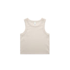AS Colour Wo's Organic Rib Crop Tank - Bone - XL