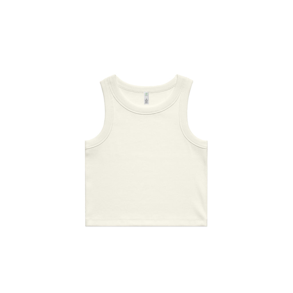AS Colour Wo's Organic Rib Crop Tank - Ecru - XL