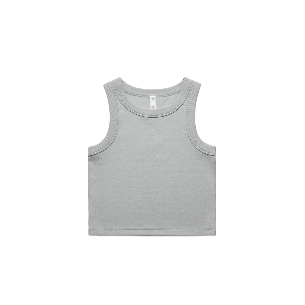 AS Colour Wo's Organic Rib Crop Tank - Storm - XL