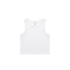 AS Colour Wo's Organic Rib Crop Tank - White - XL