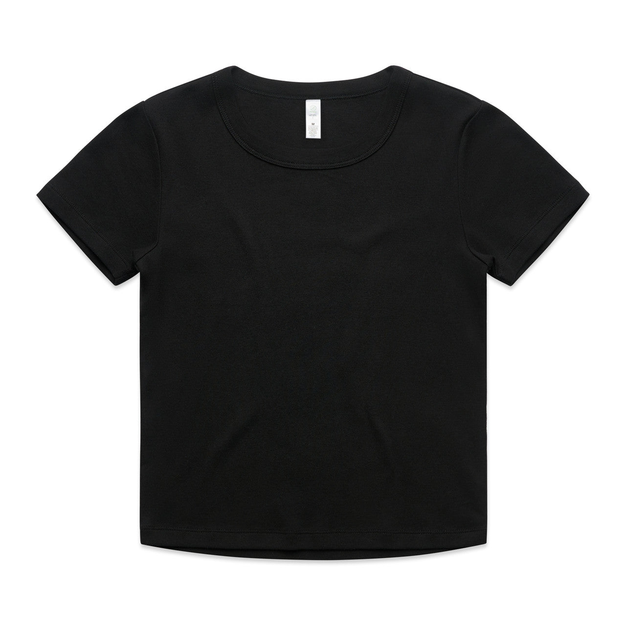 AS Colour Wo's Organic Rib Baby Tee - Black - XL