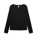 AS Colour Wo's Organic Rib L/S Tee - Black - XL