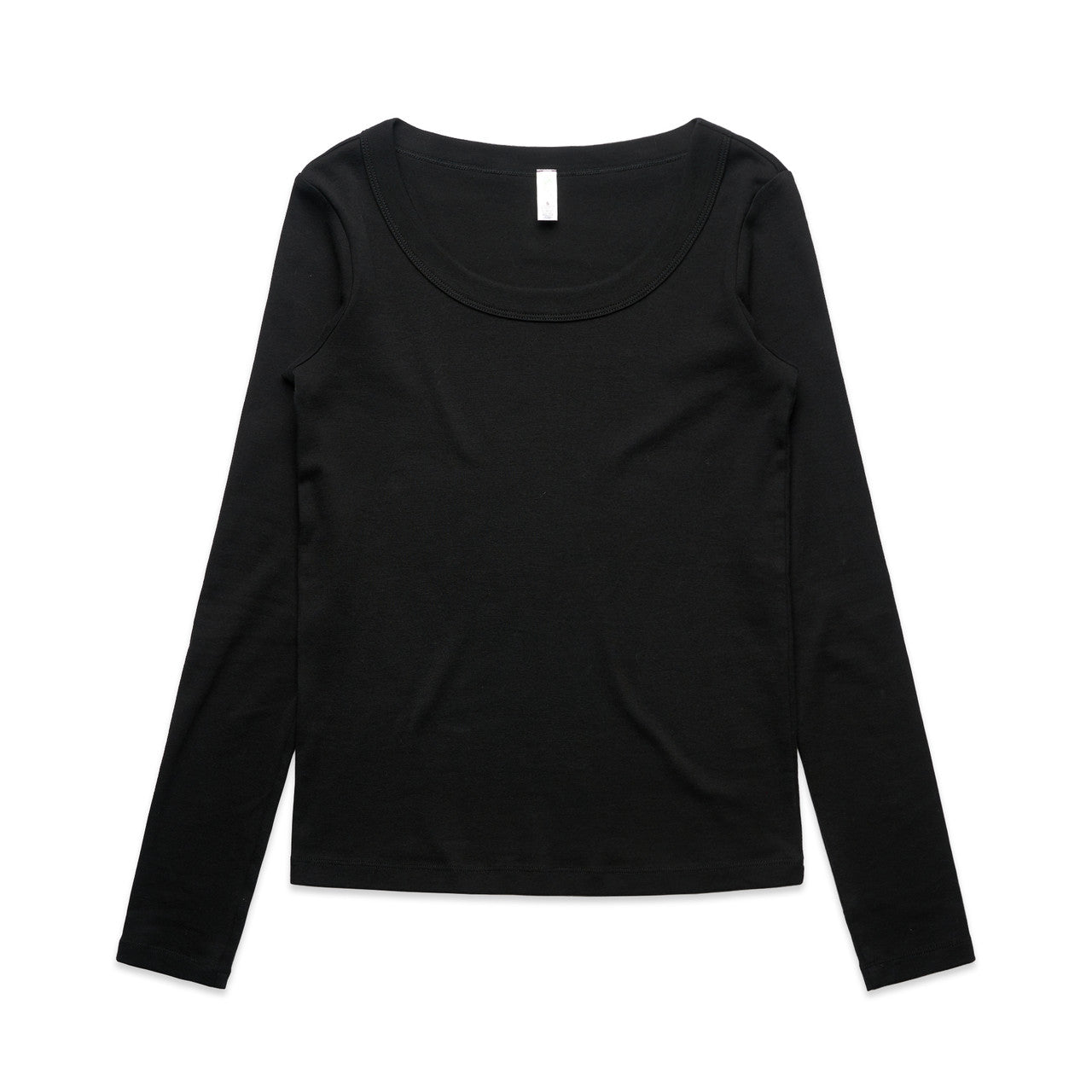 AS Colour Wo's Organic Rib L/S Tee - Black - XL