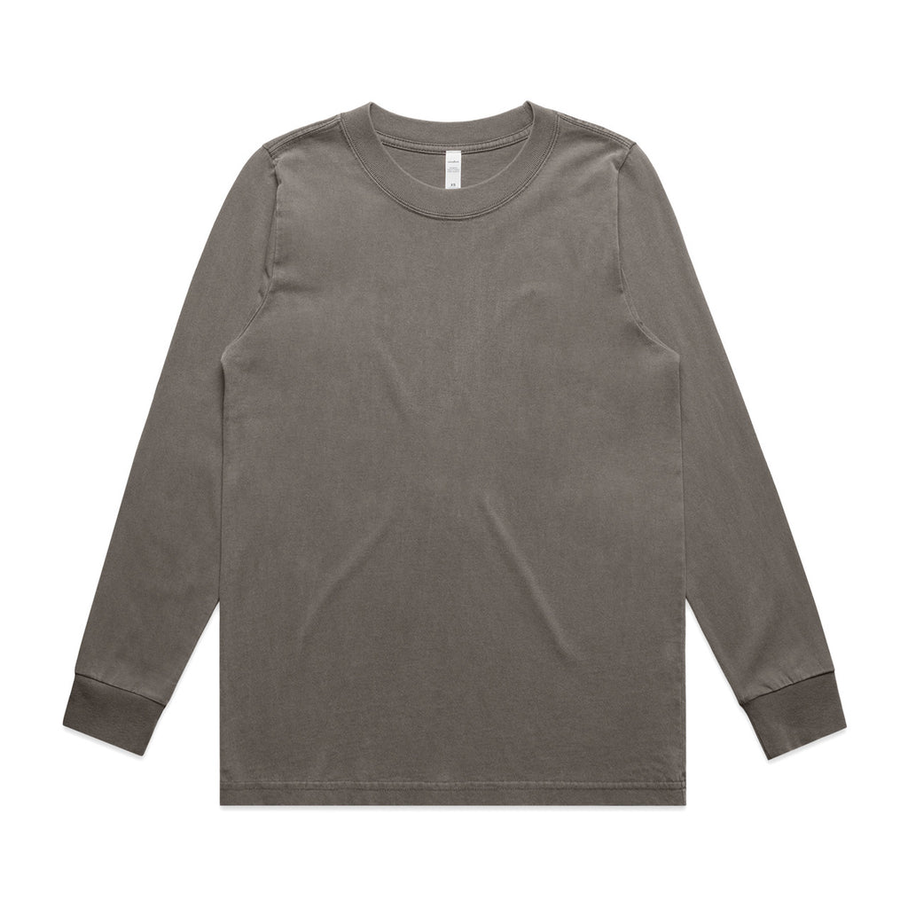 AS Colour Wo's Heavy Faded L/S Tee - Faded Grey - 2XL