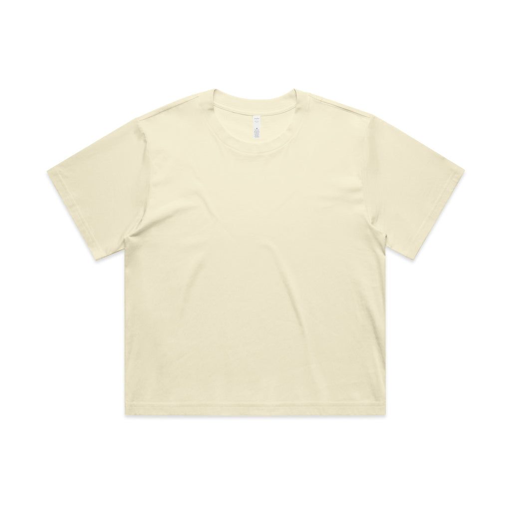 AS Colour Wo's Martina Crop Tee - Butter - 2XL