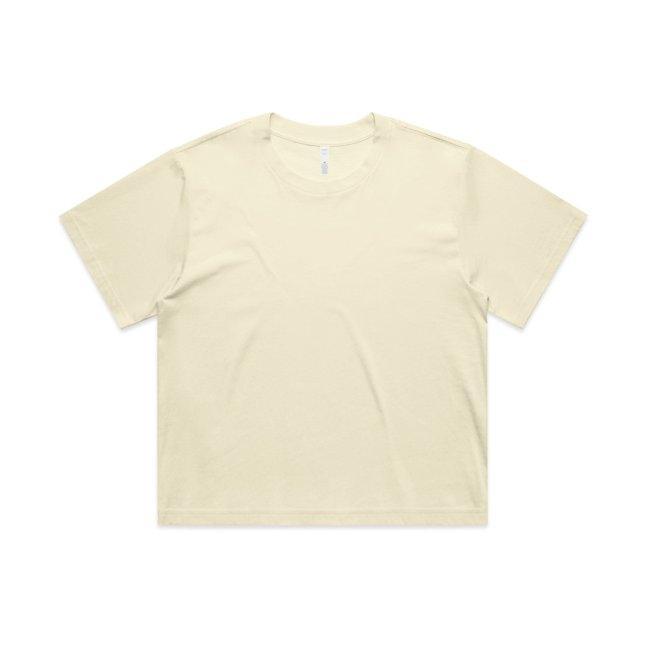 AS Colour Wo's Martina Crop Tee - Butter - 2XL