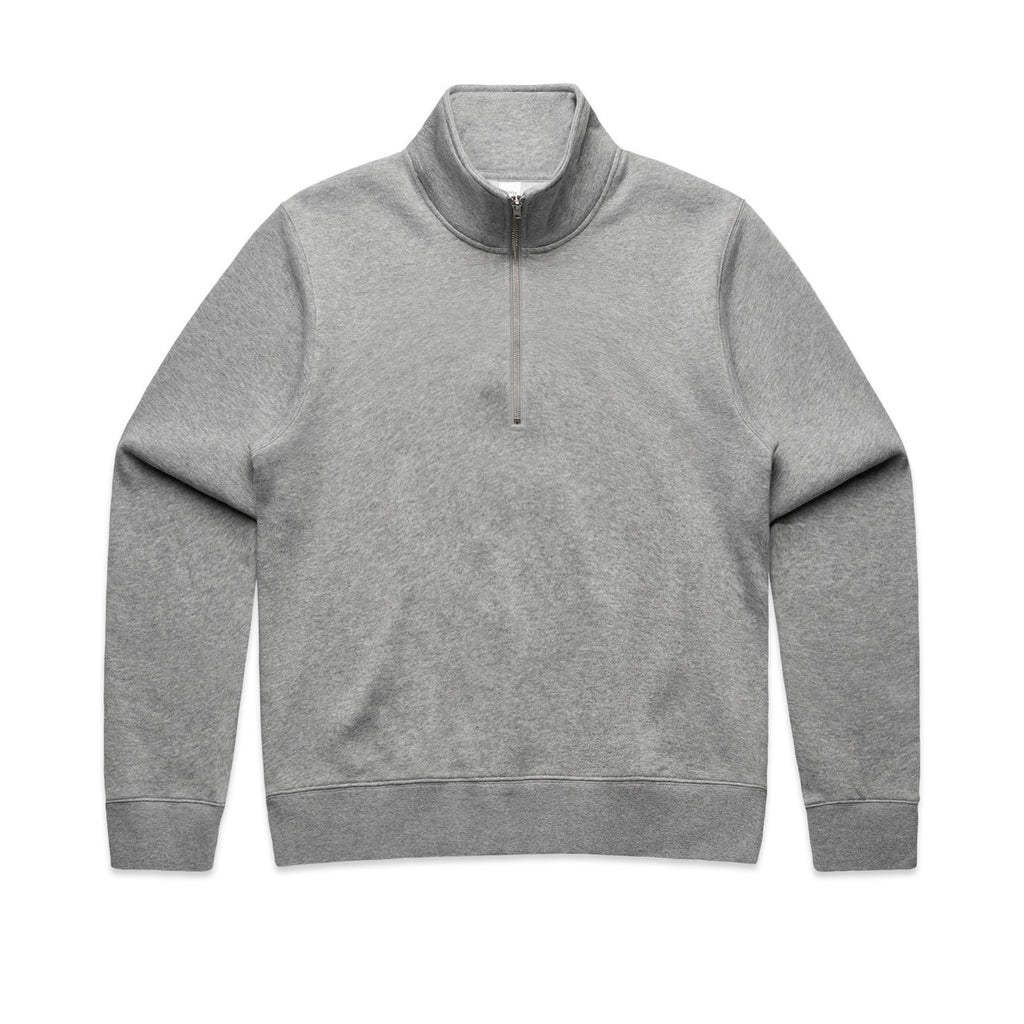 AS Colour Wo's Stencil Half Zip Crew - Grey Marle - 2XL