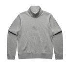 AS Colour Wo's Stencil Half Zip Crew - Grey Marle - 2XL