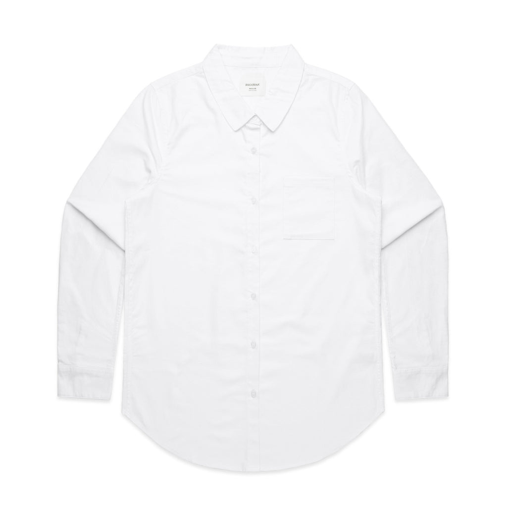 AS Colour Wo's Oxford Shirt - White - XL