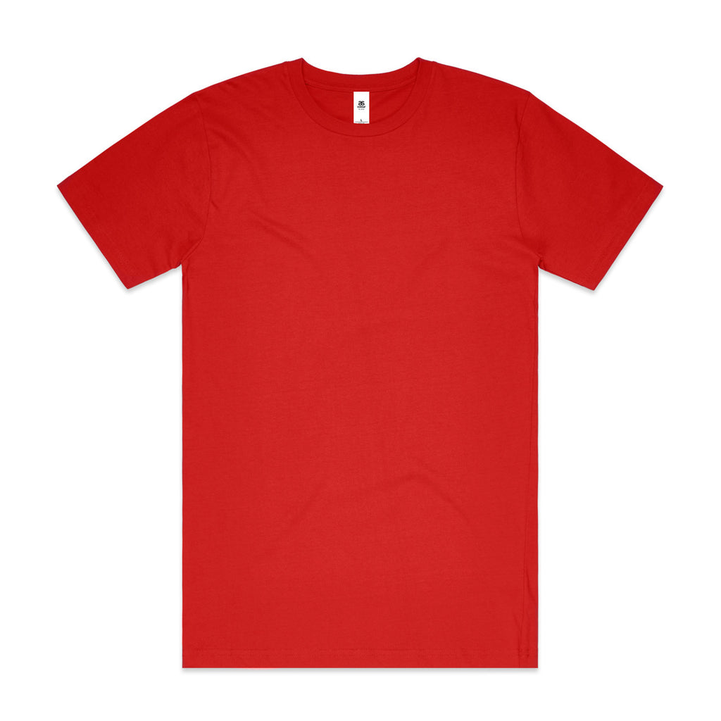 AS Colour Block Tubular Tee - Red - 3XL
