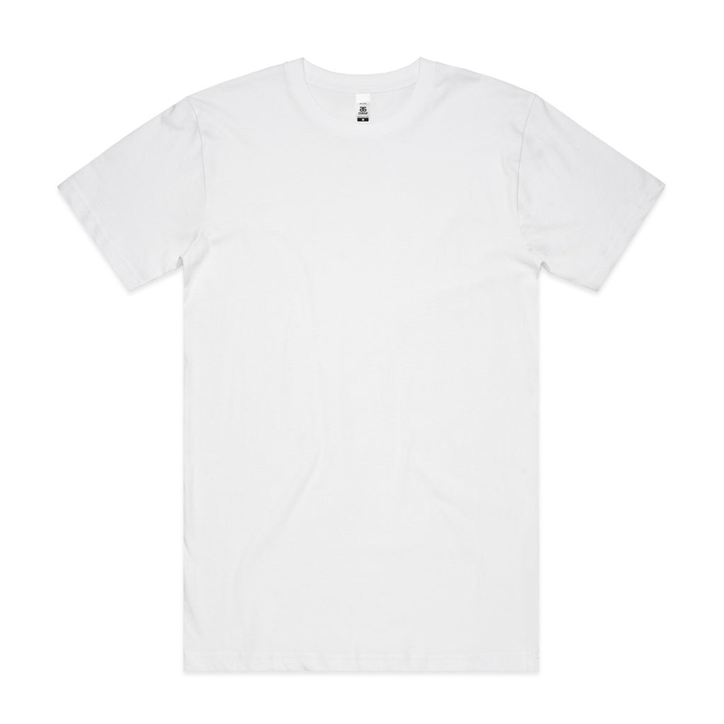 AS Colour Block Tubular Tee - White - 5XL