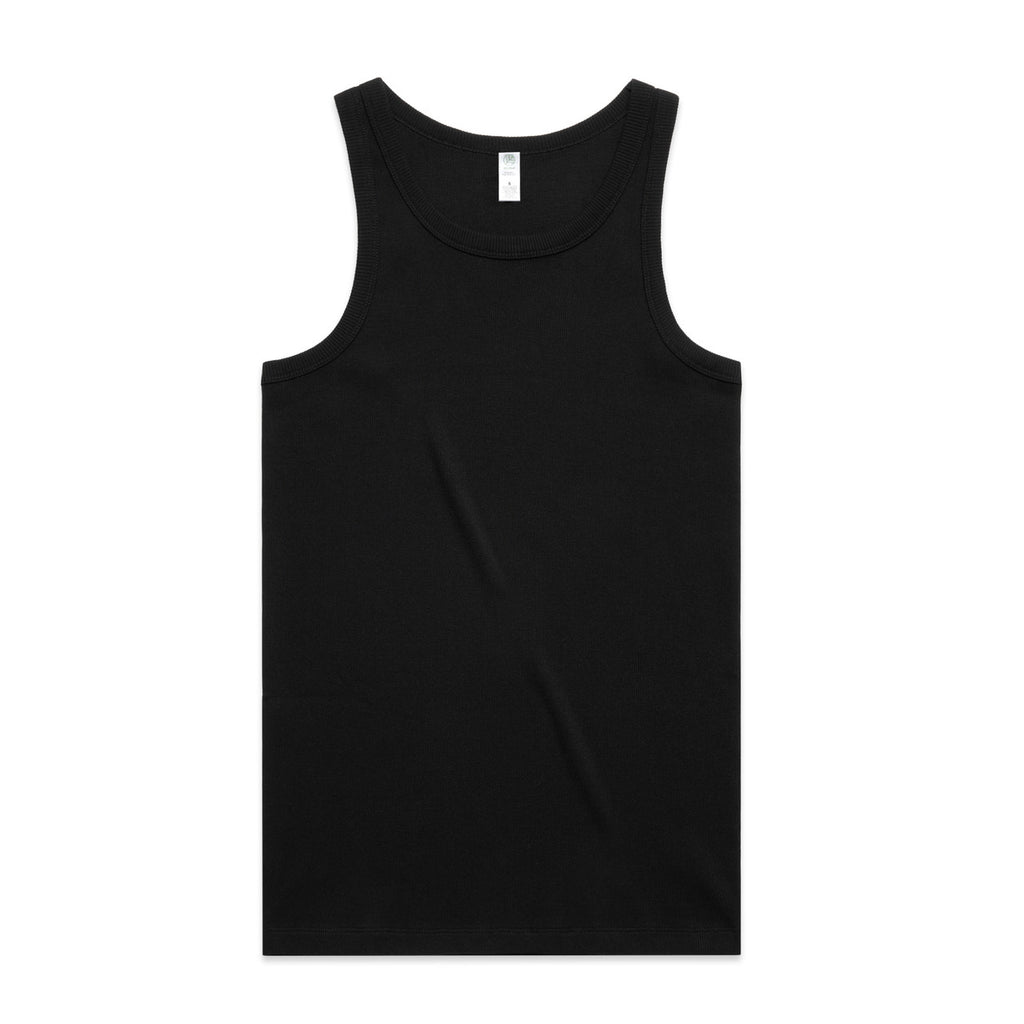 AS Colour Organic Rib Singlet - Black - 3XL