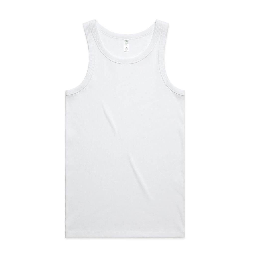 AS Colour Organic Rib Singlet - White - 3XL