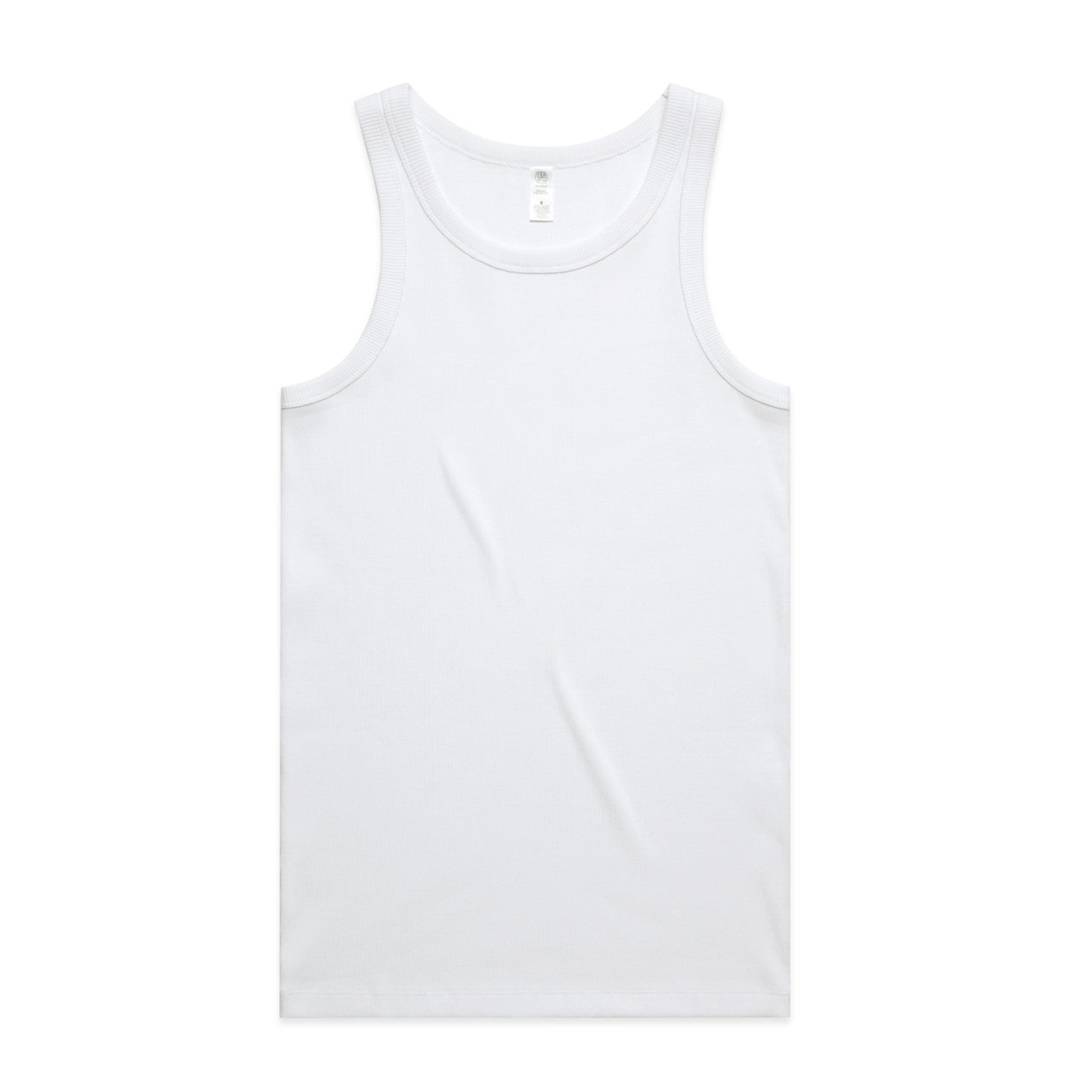AS Colour Organic Rib Singlet - White - 3XL