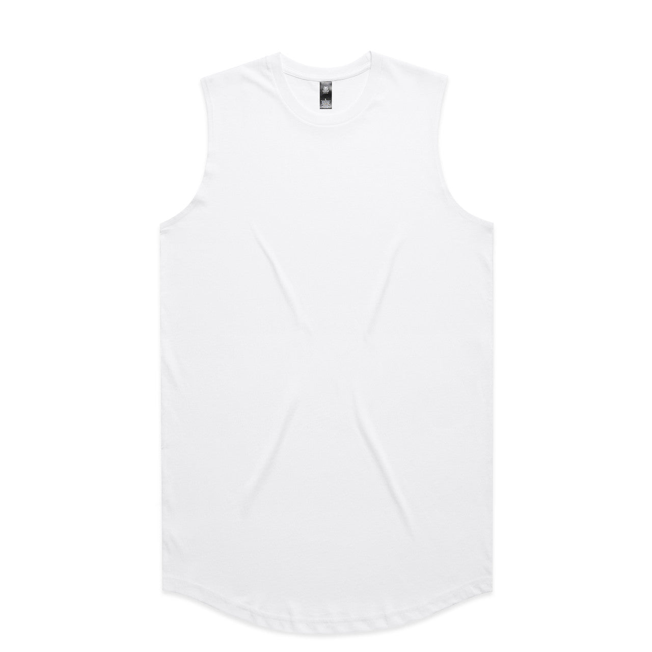 AS Colour Staple Curve Tank - White - 3XL